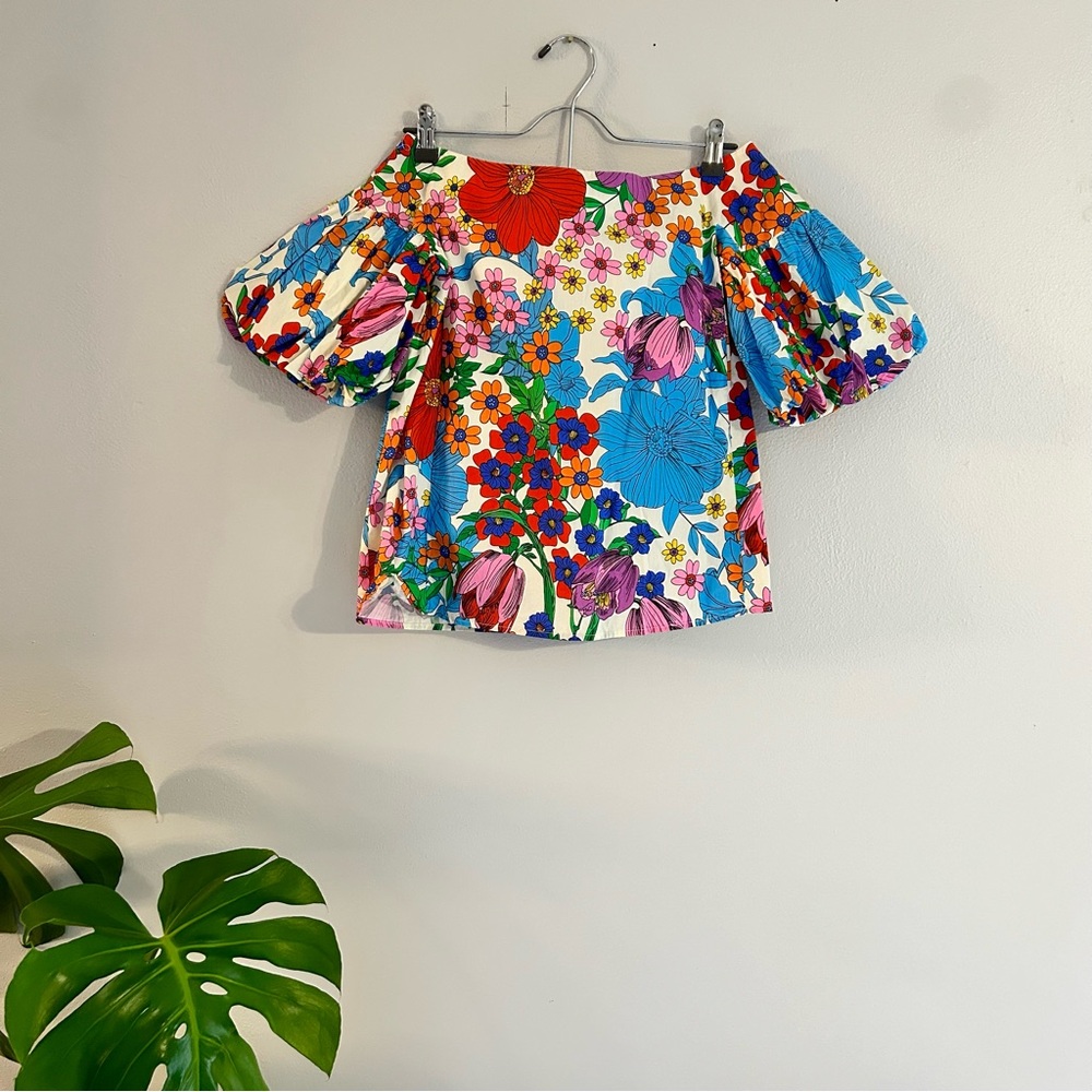 H&M Floral Off-Shoulder Top - Multicolor